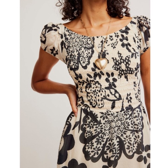 Free People Ultraviolet Dress In Bright White Combo - Picture 4 of 9